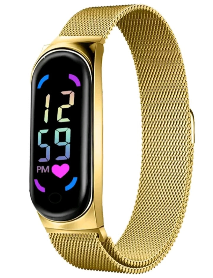 Reloj pulsera dorado dama